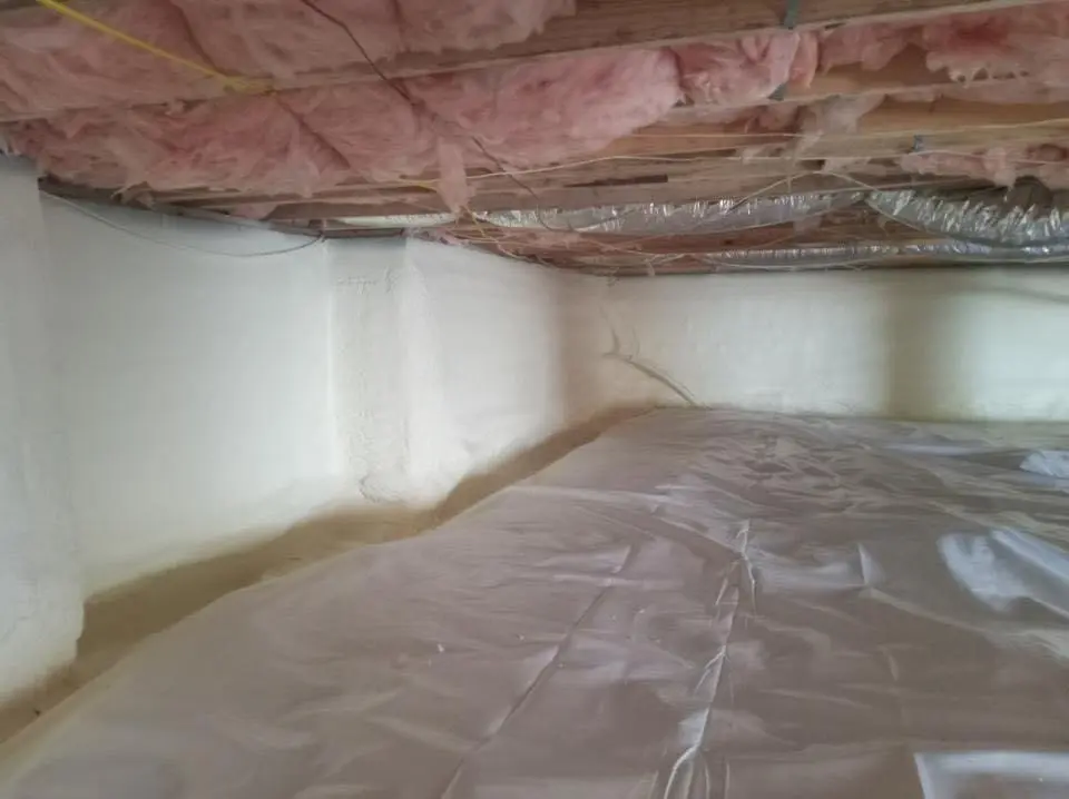 Crawl space encapsulation with closed-cell spray foam for Roof Waterproofing in St. Augustine Shores